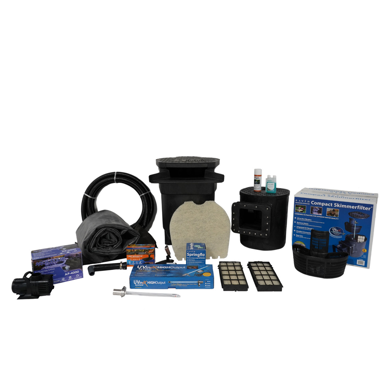 Savio Signature 4000 20' x 20' EPDM Pond Kit with UV Clarifier